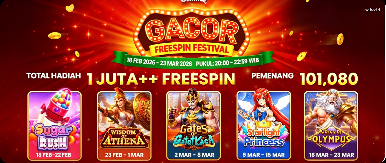 Login neko4d Sekarang Bonus Melimpah
